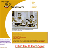 Tablet Screenshot of porridgeforparkinsons.com